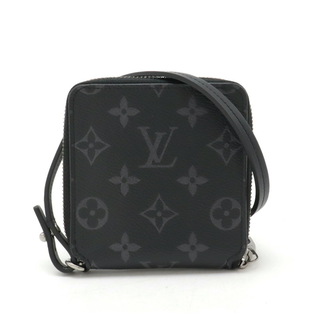 LOUIS VUITTON Louis Vuitton Monogram Eclipse Zippy Compact Wallet Bi-fold Rou... - Picture 2 of 9